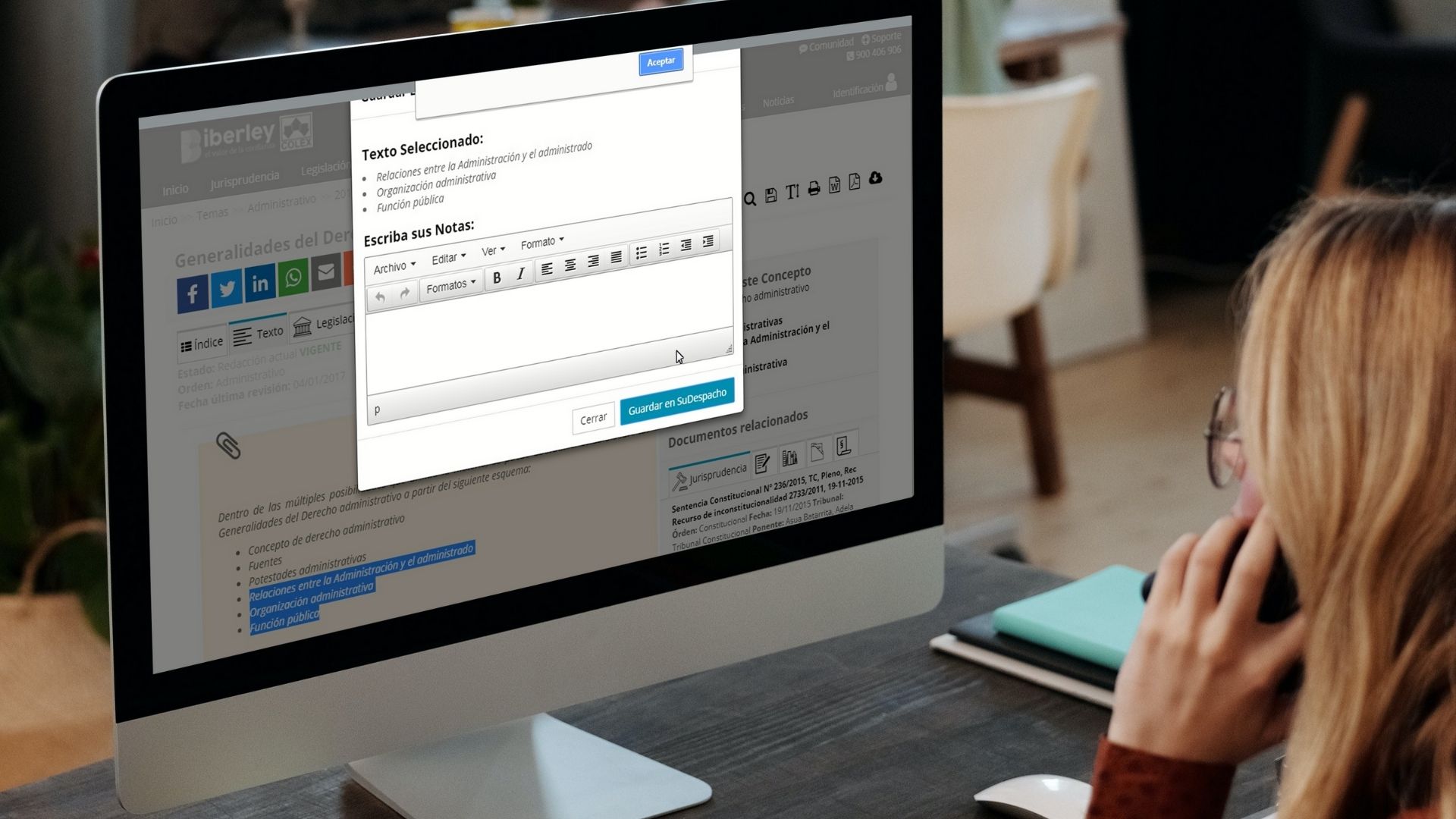 Simplifica importando notas técnicas desde Iberley con Sudespacho